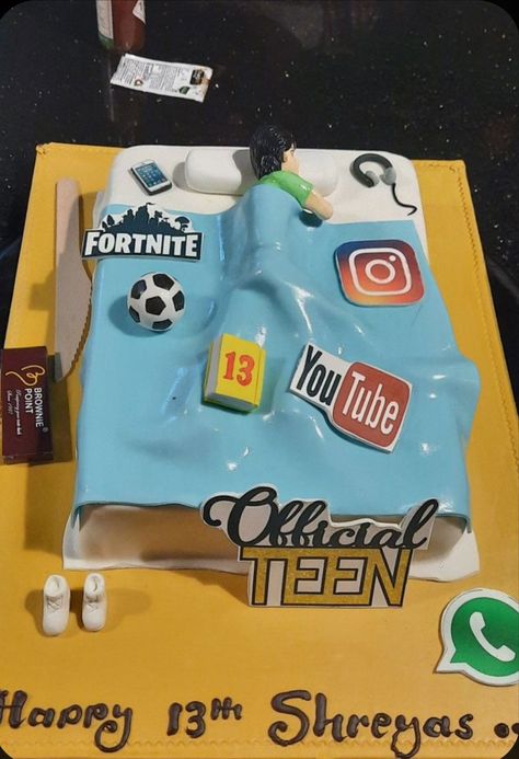 Thirteen Cake Ideas, Birthday Cake For 13th Birthday Boy, Cakes For 13th Birthday Boy, Birthday Cake For 17th Birthday Boy, Birthday Cake 13 Boy, 13th Birthday Party Ideas For Boys Theme, Birthday Cake Teen Boy, Cake For 17th Birthday Boy, Cake For 13th Birthday Boy