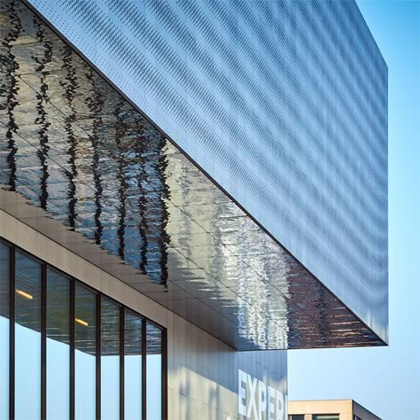 Wall Facade, Stainless Steel Fabrication, Roof Cladding, Green Cafe, Denmark Copenhagen, Luxury Door, Building Entrance, Facade Cladding, Metal Cladding