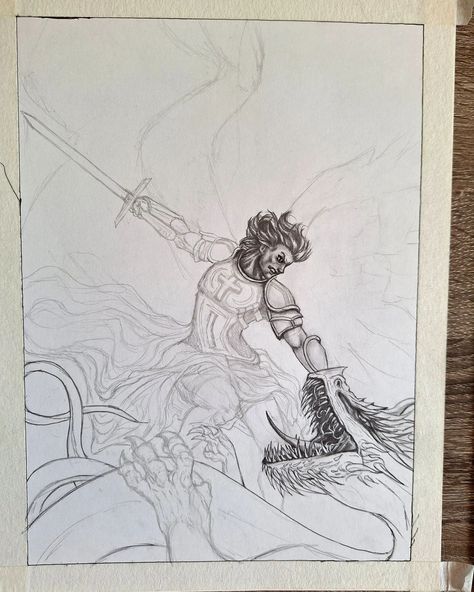 Commission completed! For a client "Archangel Michael defeats Lucifer" Size: 9"×12" Tools: Graphite pencils, blending stumps, white gel pen. Material: Bristol board paper #archangelmichael #Graphite #artistsoninstagram #artist #post #art Bristol Board, White Gel Pen, Archangel Michael, Graphite Pencils, Bristol, Blending, Pencil, Pen, Instagram