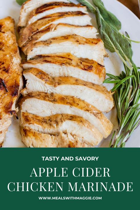 Apple Chicken Marinade, Apple Cider Chicken Marinade, Apple Cider Vinegar Chicken Marinade, Apple Cider Chicken Breast, Fall Chicken Marinade, Leftover Apple Cider, Cider Brined Chicken, Rosemary Chicken Marinade, Vinegar Chicken Marinade