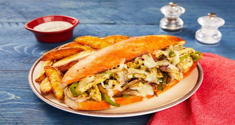 Simple, convenient, and delicious: that’s what’s in store with our Italian Chicken & Pepper Sandos recipe, made with pre-measured, high-quality ingredients. Hello Fresh Chicken, Creamy Garlic Sauce, Hello Fresh Recipes, Italian Chicken, Fresh Chicken, Cooked Veggies, Hello Fresh, It Goes On, Chicken Seasoning