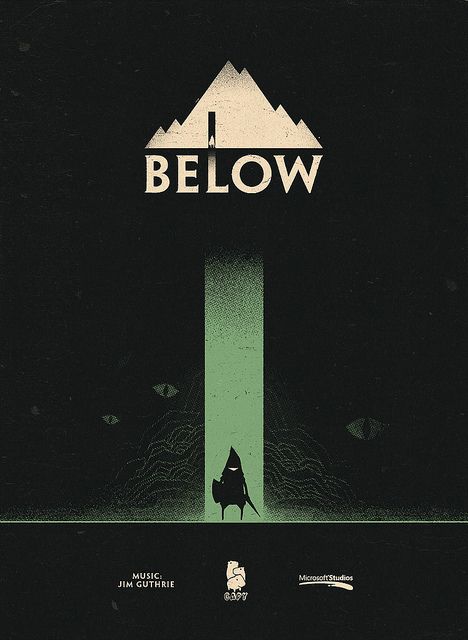 BELOW by Capy!, via Flickr Video Game Posters, 2d Game Art, Game Title, Game Interface, Game Ui Design, Title Design, Game Concept Art, Game Concept, Game Inspiration