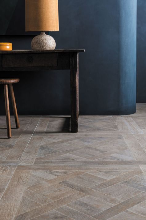 Kitchen Floor Tiles Wood Effect, French Parquet, Parquet Versailles, Parquet Tiles, Mandarin Stone, Indoor Tile, Open Plan Kitchen Living Room, Wood Effect Tiles, Wood Parquet