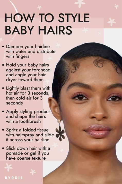 How to style baby hairs, tips for baby styling baby hairs, tips for black hair Cold Hair, Newborn Hair, Infant Hair, Wispy Hair, Pulled Back Hairstyles, Natural Hair Community, Baby Hairs, Styling Gel, Hair Gel