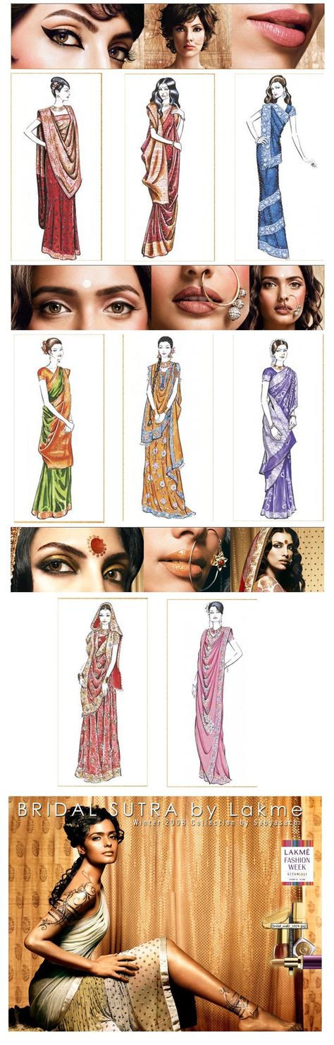 When it comes time to put on a saree there are just so many ways you can put it on. If you’re having a difficult time trying to determine what is the best way to wear the saree on your weddin… Indian Anarkali, Saree Draping Styles, Indian Lehenga Choli, Indian Lehenga, Indian Couture, Dress Sketches, Indian Dress, South Asian Wedding, Estilo Chic