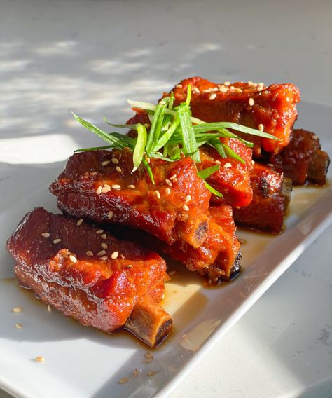 Recipe Chinese Pork Ribs, Sweet And Sour Pork Ribs, Chinese Spare Ribs, Slow Cooker Beef Curry, Chinese Appetizers, Shrimp Toast, Pork Lettuce Wraps, Japanese Chicken, Chinese Pork