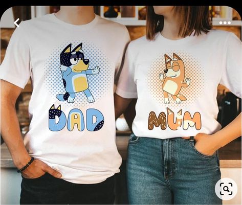 Bluey Family, Bluey Birthday, Bingo, Inside Out, Let Me, Twist, V Neck, T Shirt, Design