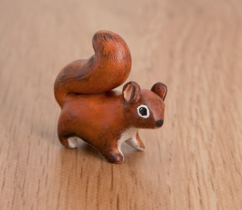 American red squirrel animal totem, polymer clay by lifedancecreations American Red Squirrel, Art Sculpture En Bois, Animal Totem, Polymer Clay Animals, Animal Sculpture, Red Squirrel, Shattered Glass, Cute Polymer Clay, Clay Animals