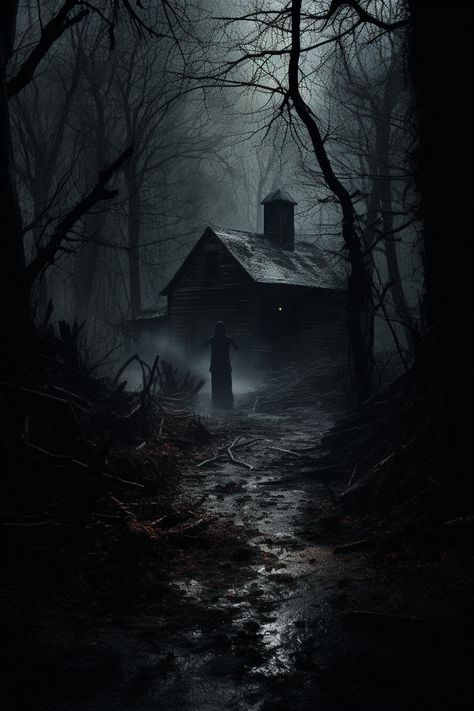 Appalachian Gothic, Scary Woods, Creepy Woods, Dark Mountains, Scary Houses, Dark House, Gothic Fantasy Art, Scary Places, Gothic Aesthetic