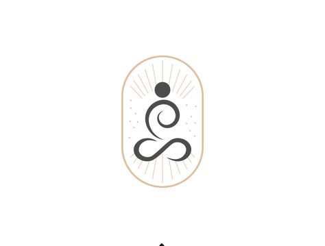 Spiritual Logo Design by Ferdous Hasan Santosha Tattoo, Spiritual Store Ideas, Buddha Logo Design, Soul Logo Design, Healing Logo Design, Wellness Logo Design Inspiration, Logo Design Spiritual, Mindfulness Logo, Yoga Graphic Design