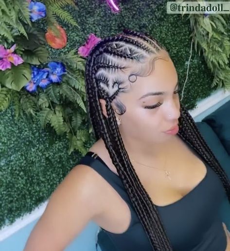 Cornrows With Heart, Braid Heart, Fantasy Hairstyles, Short Haircut Tutorial, Protective Braids, Black Kids Braids Hairstyles, Gorgeous Braids, Haircut Tutorial, Birthday Hairstyles