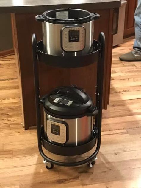 Image courtesy of Erin Walter Instapot Storage, Instant Pot Storage, Kitchen Island Storage Ideas, Farmhouse House Decor, Cooking Ribeye Steak, Kitchen Island Storage, Electric Pressure Cooker Recipes, Pot Storage, Best Instant Pot Recipe