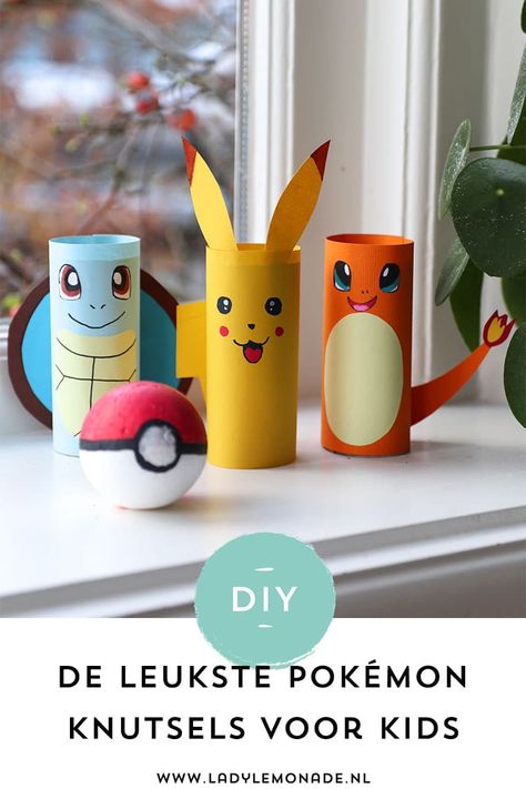 Pokemon Crafts For Kids Easy, Pokemon Diy Crafts, Pokemon Crafts For Kids, Pokémon Crafts, Easy Pokemon, Pokemon Crafts, Pokemon Easter, Pokemon Themed Party, Pokemon Project