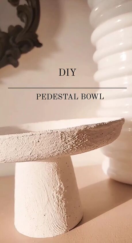 In this step-by-step tutorial, I'll guide you through the process of creating a charming DIY pedestal bowl using a few inexpensive materials. Workspace Diy, Diy Pedestal, Getting Rid Of Mice, Clean Kitchen Cabinets, Clay Bowl, Pedestal Bowl, White Acrylic Paint, Rustic Farmhouse Style, Sparkling Clean