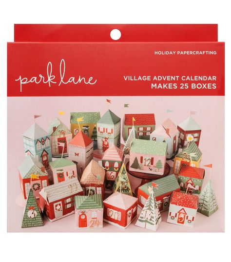 136pc Christmas Mini Village Advent Calendar Kit by Park Lane | JOANN