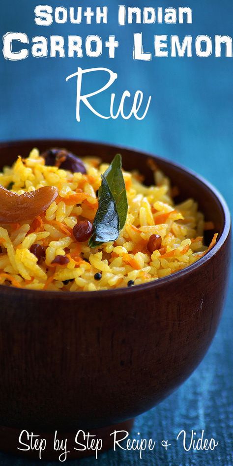 Pulihora Recipe, Lemon Rice Recipe, Foods For Abs, Dinner Vegetarian, South Indian Style, Indian Rice, Lemon Rice, Rice Dish, Indian Breakfast