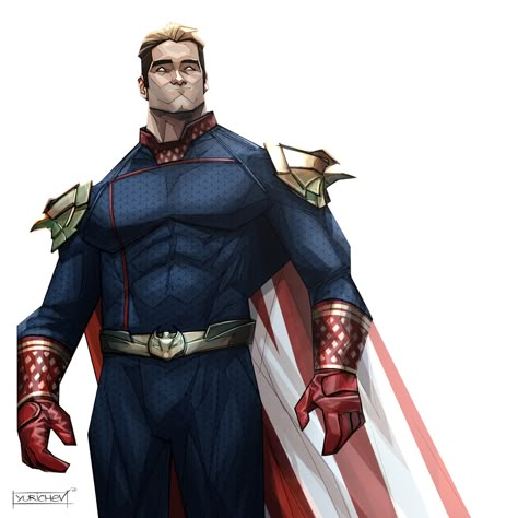 ArtStation - Homelander, Evgeny Yurichev Homelander Art, The Boys Fanart, Homelander The Boys, Boys Artwork, Antony Starr, Invincible Comic, Arte Nerd, Superman Comic, Batman Returns