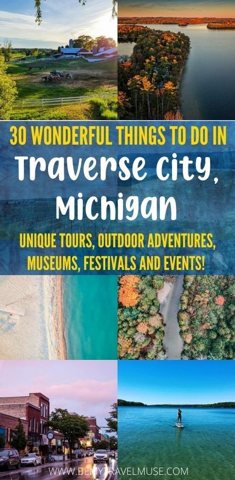 30 Wonderful Things to Do in Traverse City, Michigan Traverse City Restaurants, Michigan Road Trip, Mackinaw City, Michigan Vacations, Traverse City Michigan, Traverse City Mi, Us Road Trip, Michigan Travel, Ghost Tour