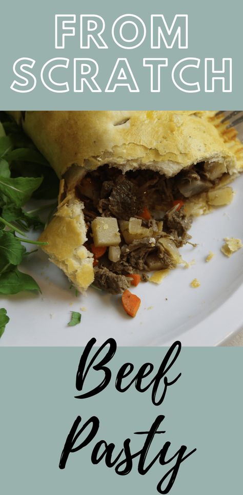 Beef Pasty Recipe, Beef Pasty, Puff Pastry Recipes Dinner, Pasty Recipe, Hamburger And Potatoes, Pasties Recipes, Hand Pie Recipes, Meat Pies, Hand Pie