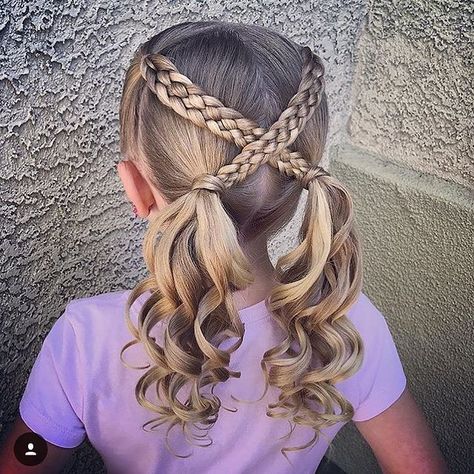 Girly Hairstyles, Easy Braided Hairstyles, Girls Hair Styles, Girl Hair Dos, Kids Hair Styles, Beauty Hair Color, Tutorial Hair, Kid Hairstyles, Colour Hair