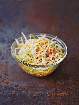 Enjoy this easy kimchi coleslaw recipe that is a delicious take on the classic coleslaw dish but without the mayonnaise and with more of spicy kick. Kimchi Coleslaw, Gas Grill Recipes, Classic Coleslaw, Easy Kimchi, American Barbecue, Vegan Coleslaw, Recipes Bbq, Kimchi Recipe, Vegetables Recipes