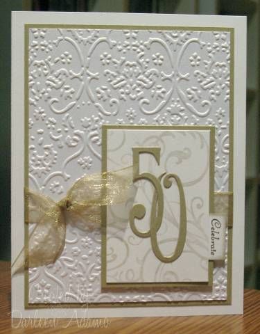 Baroque Anniversary Golden Wedding Anniversary Card, Diy Anniversary Gifts For Him, Anniversary Crafts, 50th Anniversary Invitations, 50th Anniversary Cards, Anniversary Diy, Diy Anniversary Gift, Anniversary Cards Handmade, Diy Anniversary