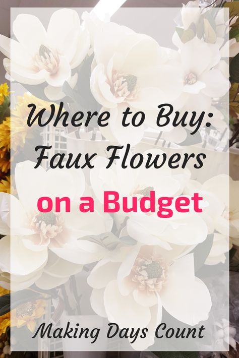 Cheapest Silk Flowers, Wholesale Silk Flowers, Sams Club Flowers, Diy Fake Flowers, Cheap Flower Arrangements, Faux Flowers Decor, Fake Flower Arrangements Diy, Diy Silk Flower Arrangements, Fake Flower Centerpieces