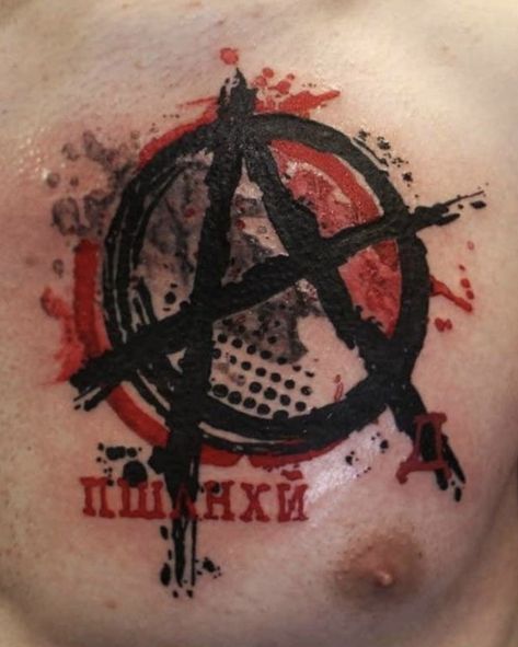 Anarchy Tattoo Design, Anarchy Tattoo, Epic Tattoos, Punk Tattoos, Goth Tattoo, Epic Tattoo, Trash Polka Tattoo, Trash Polka, Piercing Tattoo