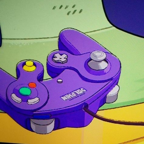 purple controller Nintendo Aesthetic Icon, Nintendo Gamecube Aesthetic, Josuke Higashikata Aesthetic, Game Cube Aesthetic, Gamecube Aesthetic, Games Widget, Controller Aesthetic, Game Widget, Videogame Aesthetic