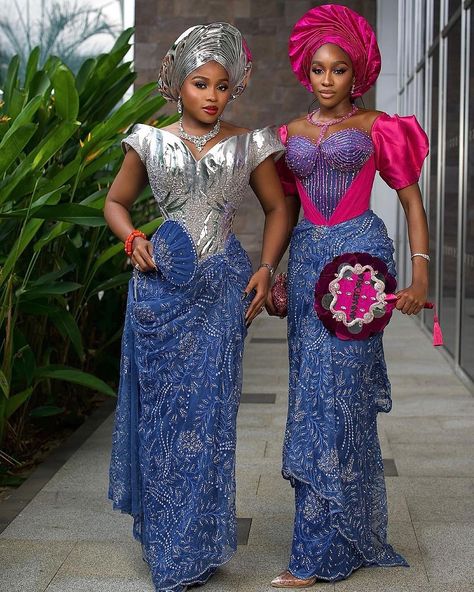 How some of the bride’s friends stunned @#heavenonearth2024 . Slide1 - Belles @veekee_james and @annatoria__ Slide 2- Belle @the_ruverowoman | Fabric @george_by_ruverodesigns | Outfit @ambaosa | Gele @ttgele_| Makeup @peaceibadin_mua Photography @tosinjoshstudios | Purse @tavinbridals Stylist @style_by_ruvero Slide 3- Belle @veekee_james | Photography @officialphotofreak | Dress @veekeejames_official ?Stylist @baudovin.ononiba| Hair @hairbyadefunkeee @adefunkeee_salon | Makeup @sunshine_m... Veekee James Styles, Veekee James, Aso Ebi Style, Nigerian Fashion Designers, Aso Ebi Bella, Nigerian Styles, Asoebi Styles, Lace Styles, Makeup Salon