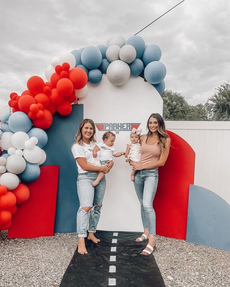 Carly Graaskamp 🌸 | Happy first birthday Parker! ✈️ so much fun celebrating you! 🤍. . . #birthday #happybirthday #firstbirthday #topone #topgun #party… | Instagram America First Birthday Party, Top One Birthday Party Theme, Top One Birthday Party, Top One Birthday, Maverick Party Ideas, 1st Birthday Plane Theme, Top One Maverick Birthday, Happy First Birthday, Kids Birthday Themes