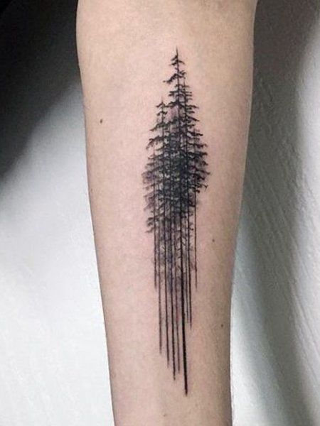 25 Intricate Tree Tattoos for Men in 2021 - The Trend Spotter Aspen Trees Tattoo, Ink Tree, Simple Tree Tattoo, Tree Tattoo Meaning, Pine Tattoo, Tree Tattoo Arm, Tattoo Modern, Tree Tattoo Men, Forest Tattoo