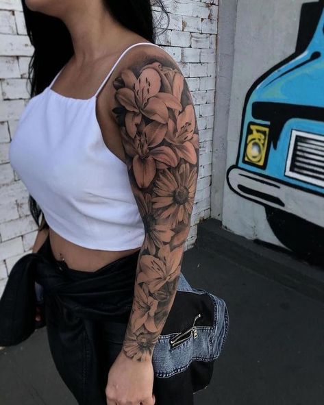 Tattoo Ideas Tumblr, 24 Tattoo, Perspective Tattoos, Tattoo Mujer, Dr Tattoo, Voll Arm-tattoos, Inner Arm Tattoos, Women Half Sleeve, Arm Sleeve Tattoos For Women