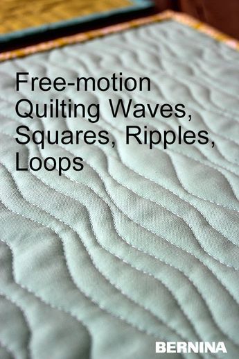 Machine Quilting Tutorial, Quilting Stitch Patterns, Walking Foot Quilting, Free Motion Pattern, Quilting Books, Quilt Tips, Free Motion Designs, Sewing Machine Quilting, Free Motion Quilting Patterns