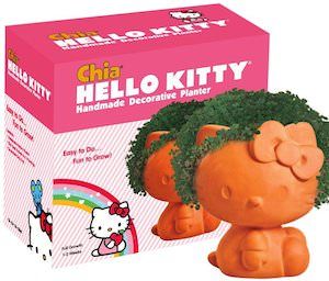 Hello Kitty Chia pet Hello Kitty Water Bottle, Creative Easter Baskets, Hello Kitty Decorations, Chocolate Advent Calendar, Chia Pet, Hello Kitty House, Hello Kitty Toys, Seed Pack, Decorative Planters