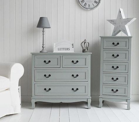 Berkeley grey chest of drawers furniture for bedroom, living, hall and bathroom. Grey painted furniture. #bedroomfurniture Grey Painted Furniture, Grey Chest Of Drawers, Grey Bedroom Furniture, Painted Bedroom Furniture, Diy Ikea Hacks, Diy Ikea, Grey Bedroom, Grey Furniture, Gray Bedroom