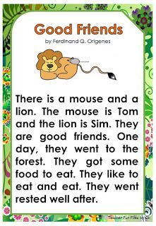 Teacher Fun Files: English Reading Passages About Animals 22E English Poems For Kids, Short Reading Passage, Remedial Reading, Phonics Reading Passages, Reading Comprehension For Kids, Phonics Flashcards, Reading Comprehension Kindergarten, English Stories For Kids, Kindergarten Reading Activities