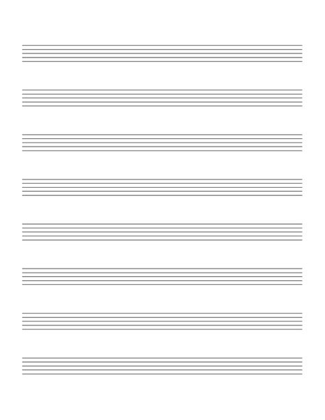 Large Blank Sheet Music | Blank sheet music with 8 large staves per page Sheet Music Tattoo, Teaching Music Theory, Popular Piano Sheet Music, Music Printables, Manuscript Paper, Music Terms, Music Manuscript, Blank Sheet Music, Goodnotes Template