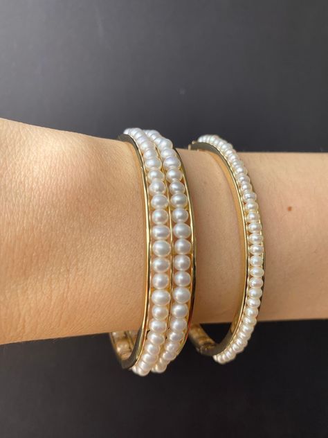 Wedding Pearl Bracelet, Pearl Bangles Gold, Bangles Bridal, Bracelets Wedding, Pearl Bangles, Pearl Bangle Bracelet, Pearl Bracelet Wedding, Bangles Gold, Jewelry Halloween