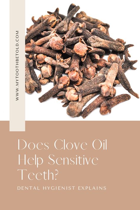 Clove oil does not help with sensitive teeth caused by dentin hypersensitivity, as no scientific evidence supports its use. The active ingredient in clove oil, eugenol, is used only for inflammatory causes of tooth pain, such as after a tooth extraction, and not for dentin hypersensitivity. Clove Oil For Teeth, Tooth Pain Remedies, Toddler Tooth Decay, Baby Tooth Decay, Dental Infection, Best Mouthwash, Tooth Decay Remedies, Natural Pain Relievers, Tooth Pain