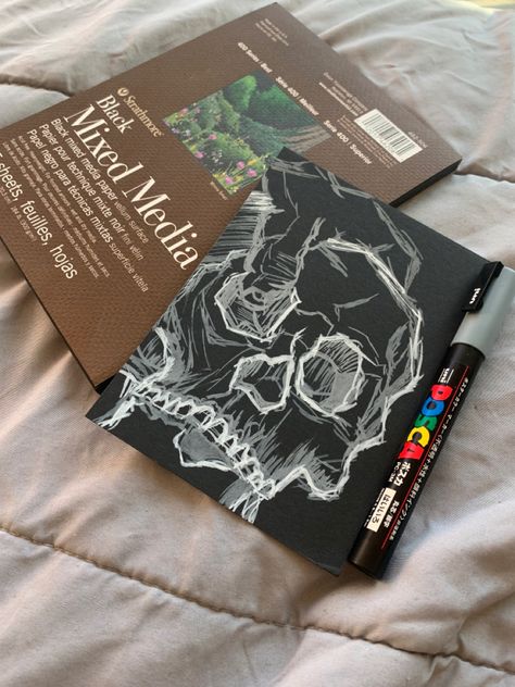 September Art, New Sketchbook, Skull Sketch, Scrapbook Cover, Sketchbook Cover, Art Journal Cover, Sketchbook Pages, Custom Book, Sketchbook Inspiration