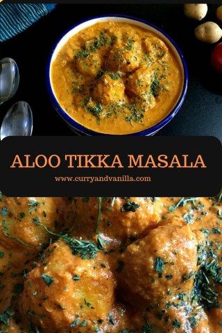 Indian Tikka Masala, Aloo Tikka, Tikki Masala, Curry Side Dishes, Masala Aloo, Curry Recipes Vegetarian, Tikka Masala Recipe, Paneer Tikka, Vegetarian Curry