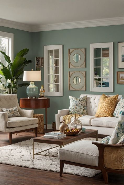 Transform your living room into a tranquil haven with a soothing interior design palette. Explore daily routines for creating a serene atmosphere with soft, muted wall colors. #Ad #homedecor #homedesign #wallpaints2024 #Painthome #interiorarchitecture Wall Colors Green Living Room Colors
Bright Living Room Colors
Apartment Renovation
Living room Remodeling
Modern Paint Colors
2024 Wall Color Ideas For Living Room, Mint Green Living Room Ideas, Teal Walls Living Room, Interior Design Palette, Green Living Room Color Scheme, Colorful Living Room Bright, Wax Room, Paint Colors 2024, Sage Living Room