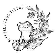 Frog Tattoo Stencil, Frog On Leaf Tattoo, Puerto Rican Frog Tattoo, Frog And Lotus Flower Tattoo, Frog Flash Tattoo Designs, Black And Grey Frog Tattoo, Puerto Rico Tattoo Ideas For Women, Puerto Rican Tattoos For Women, Frog Memorial Tattoo