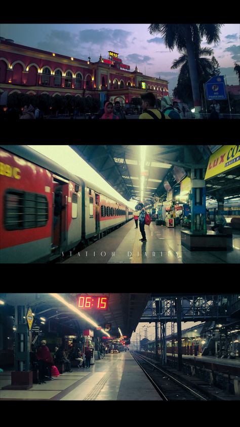 Cinematic Shots Ideas, Railway Station Aesthetic, Film Color Grading, Cinematic Frames, Train Photoshoot, Video Storyboard, Filmmaking Ideas, Train Movie, Vintage Film Photography