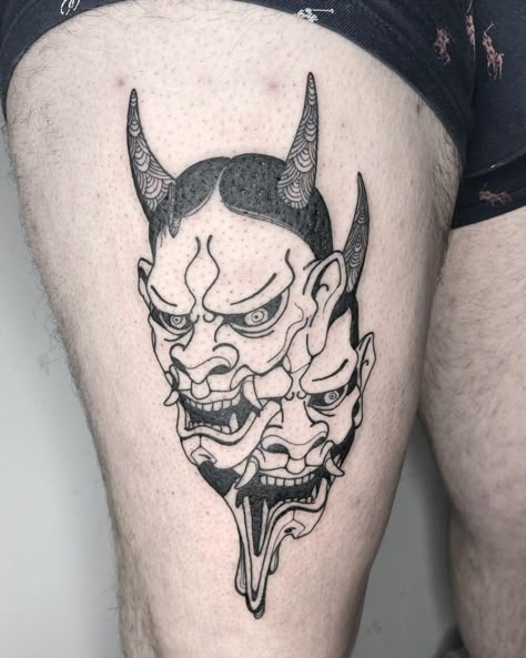 Hannya Maske Tattoo, Hannya Maske, Gotik Tattoo, Oni Mask Tattoo, Oni Tattoo, Hannya Mask Tattoo, Demon Tattoo, Witch Tattoo, Scary Tattoos