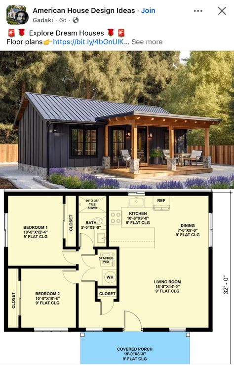 Shed To Tiny House 2 Bedroom, Tiny House 2 Bedroom, 2 Bedroom Tiny House, Fun Garden Projects, House Plans For Sale, Small Cottage House Plans, Two Bedroom House, Shed To Tiny House, House Loft