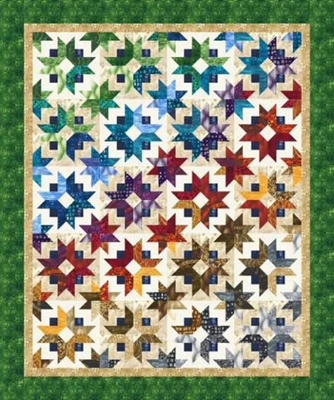 Daybreak Designer Pattern Designed by Georgette Dell'Orco (Cozy Quilt Designs) for Robert Kaufman Fabric Company Quilt Tricks, Cozy Quilt Designs, Rainbow Quilts, Scrap Quilting, Jelly Roll Quilts, Rainbow Quilt, Batik Quilts, Cozy Quilts, Jellyroll Quilts