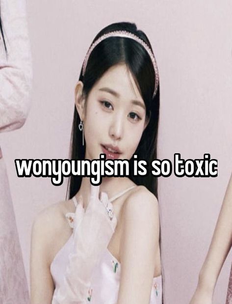 wonyoungism is basically just (imo) a toxic and unhealthy version of self care revolving around a kpop idol named wonyoung. wonyoungism focuses on always having clear skin, always being skinny, comparing to others, generally always being “perfect”. the difference between self care and wonyoungism is that self care includes self love. eating a pizza when youre hungry is self care and self love. keeping hygenic is self care. forbidding yourself from touching pizza is wonyoungism. Comparing To Others, Stop Being Lazy, Being Perfect, Real Facts, Glow Up Tips, A Pizza, Clear Skin, Kpop Idol, Girly Things