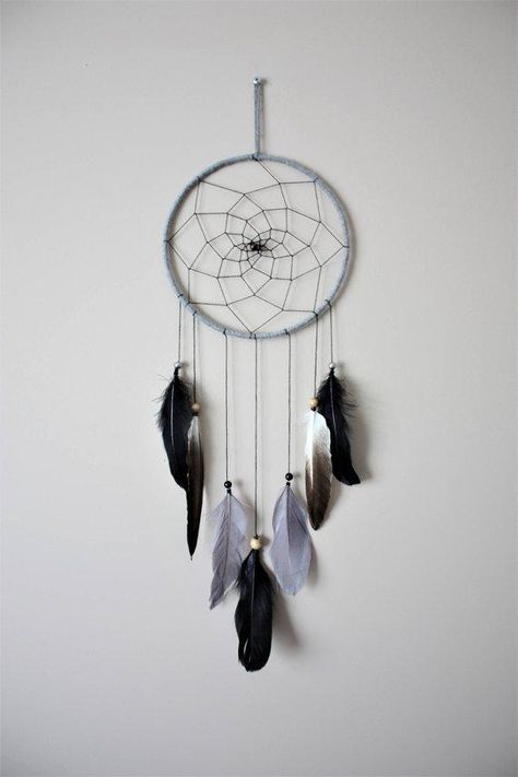 Small Gray Cream Dream Catcher-Neutral Nursery Dream | Etsy Making Dream Catchers, Woodland Nursery Girl, Woodland Nursery Boy, Beautiful Dream Catchers, Dream Catcher Decor, Black Dream Catcher, Dream Catcher Wall, Small Dream Catcher, Dream Catcher Craft